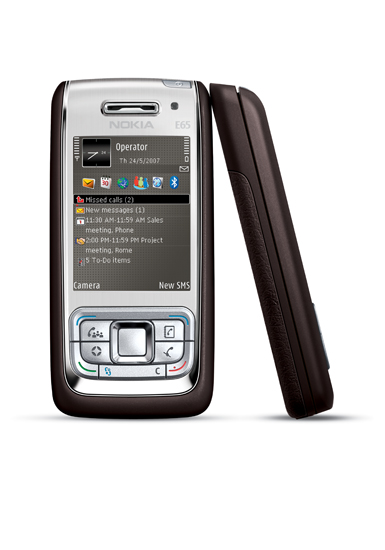 Nokia.com states: "Style meets substance in the Nokia E65. Its slim, slide design is complimented by a rich range of features made for business and fun"